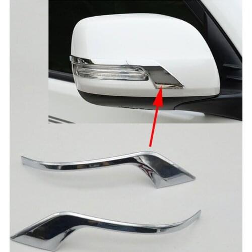 For Toyota Land Cruiser LC200 2011-2019 Car Wing Door Side Rearview Mirror Cover Chrome Trim Garnish One Pair