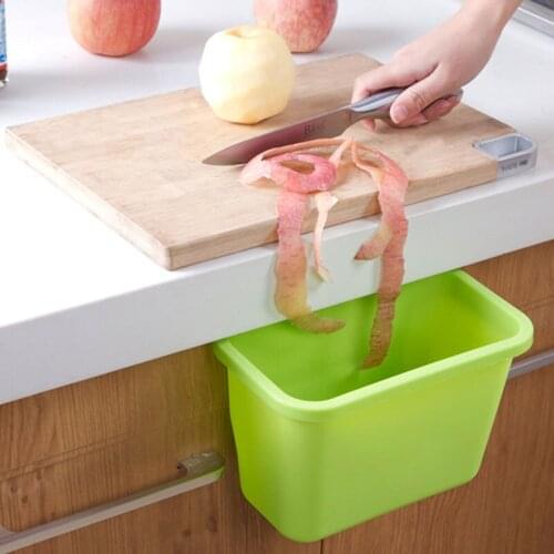 Eco-Friendly Kitchen Cupboard Drawer Door Hanging Garbage Waste Trash Bin Scrap Trap Storage Box Bowl Dustbin Wastebasket