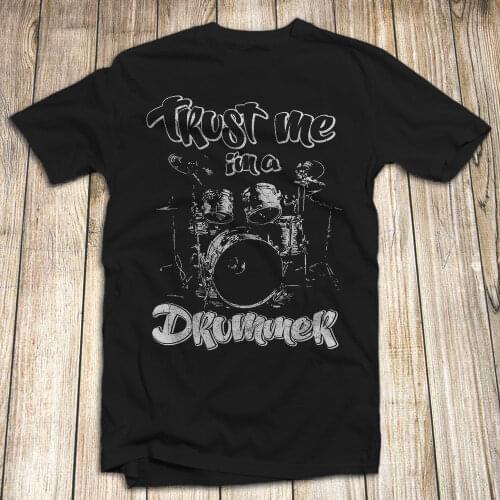 Drummer T Shirt 100% Cotton Usa Professional Musician Play 2019 New Brand T-Shirt Men Short Sleeve Casual Homme Tee shirt