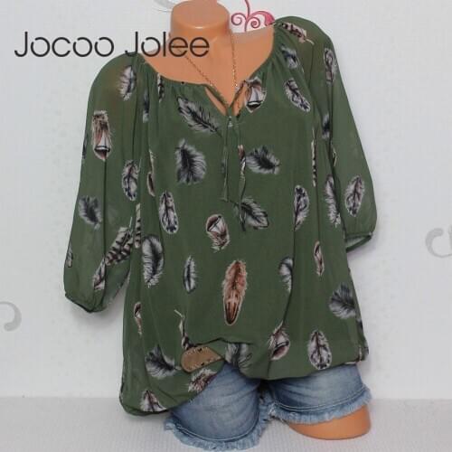 Блузки с цветами Jocoo Jolee China At AliExpress