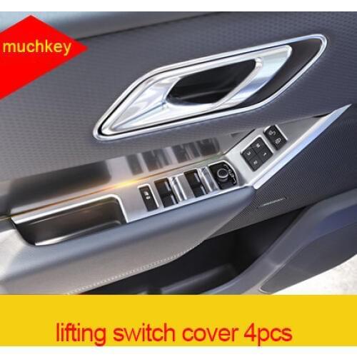 For LR Range Rover Velar chrome Window window lifting switch cover 4pcs