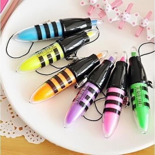 6 Colors Highlighter Pen Creative Stationery Stationery Children Stationery Rotuladores Material Escolar Chalk Marker pen