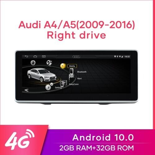 MCWAUTO for Audi A4/A5 2009-2016 10.25” Car Right Drive Radio Android10.0 GPS Navigation 4G WiFi BT Mirrorlink 2G RAM 32G ROM