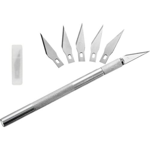 Metal Scalpel Knife Blades #11 Non-slip Cutter Engraving Craft Knives Blades for Mobile Phone Laptop PCB Repair Hand Tools