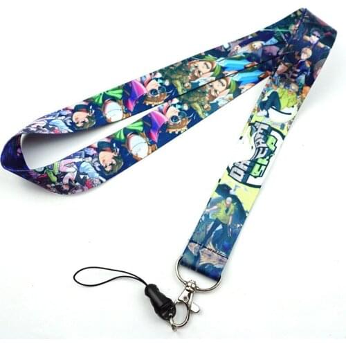 Cute Game Dream Key Lanyard ID Badge Holder Phone Neck Strap with Fashion Key Ring Key Chain Keychain Charms Accessories