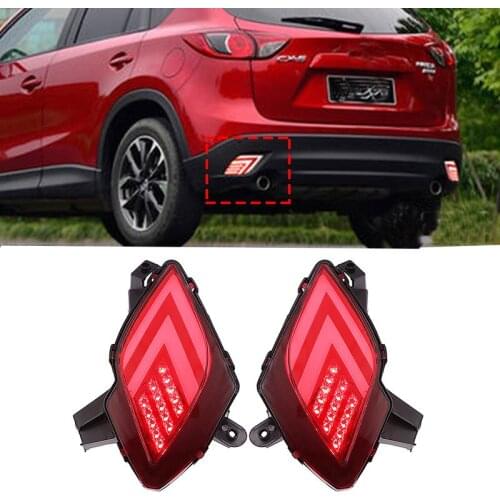 Multi-function Car LED Tail Light Rear Bumper Light Rear Fog Lamp Brake Light Turn Signal Light For Mazda CX-5 CX5 2013-2016