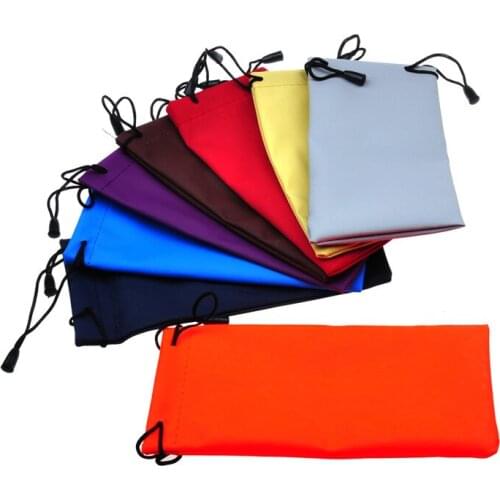 Soft Cloth Dustproof Glasses Carry Bag Waterproof Drawstring Travel Sunglasses Eyeglasses Pouch Case Eyewear Accessories