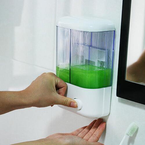 Single/Double Head Wall-mounted Liquid Soap Dispenser Shampoo Pump Lotion Bottle