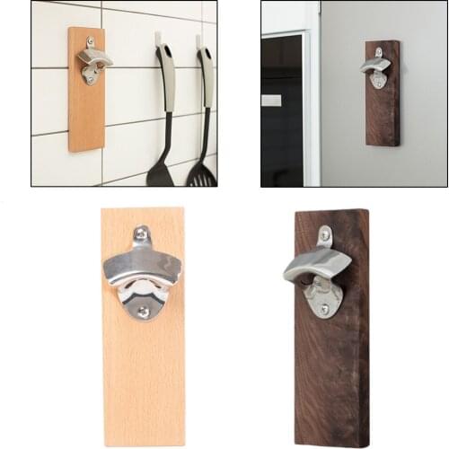 Wall Mounted Mounted Bottle Opener Beer Soda Bar Home Kitchen Bartender Tool