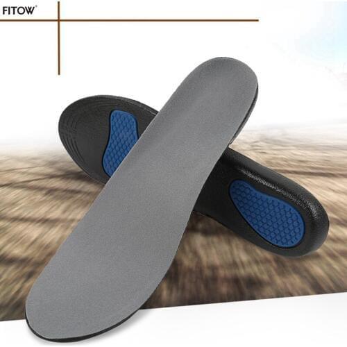 Newest Unisex PU Insole with Gel Shock Absorbant Size 36-45 Insoles Women and Men Cushion Comfort Pads with Cuttable Size