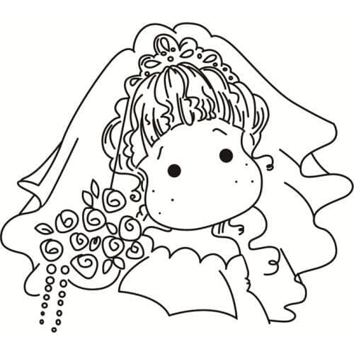 Girl pattern Transparent Clear Silicone Stamp/Seal for DIY scrapbooking/photo album Decorative clear stamp sheetstampons