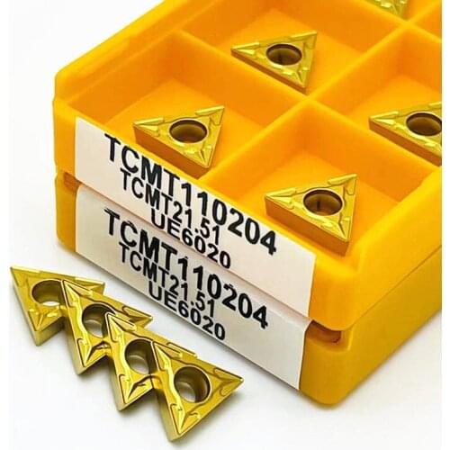 Carbide TCMT110204 VP15TF TCMT110204 UE6020 External turning tool CNC turning insert TCMT 110204 cutting tool