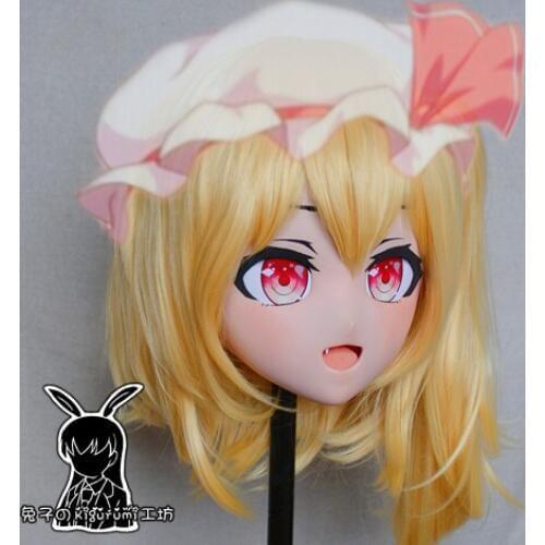 RK9165)Top Quality Handmade Female Resin Cosplay Japanese Role Play Kigurumi Mask Crossdresser Doll Transgender Mask