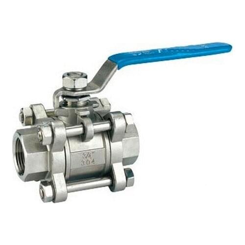 3/4" Stainless Steel BSP Thread Three-piece Ball Valve High TemperatureBall Valve