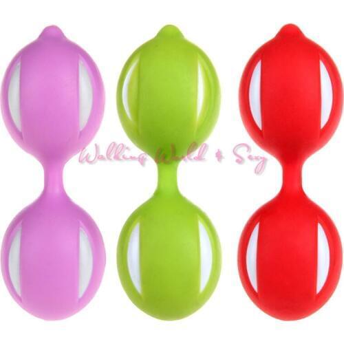 Female Smart Duotone Ben Wa Ball Weighted Female Kegel Vaginal Tight Exercise Machine Vibrators Toys For Women Adult Erotic Toys