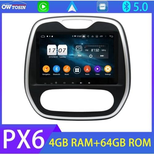 1 Din Auto Stereo PX6 4+64G Car Multimedia Player For Renault Captur 2011-2019 Android 10 GPS Radio Bluetooth 5.0 Tethering DAB