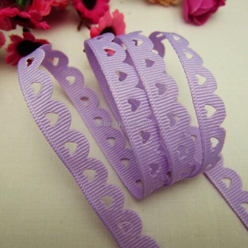 1410165,hot sale 10mm hollow Flowers solid Grosgrain ribbon, DIY handmade materials,Clothing accessories,Gift Wrapping