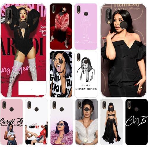 165H Cardi B Soft Silicone Tpu Cover Case for huawei Nova 3 3i p smart