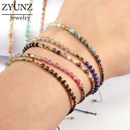 6PCS, Bohemia Handmade Weave Bijoux Stone Bead Bracelet Love Lucky Bracelets & Bangles For Women Men Wax Thread Bracelets