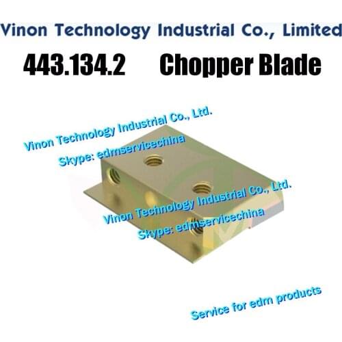 Agie 443.134.2 Wire chopper blade for Classic 2,Classic 3,Evolution 2,Evolution 3 series. AGIE EDM Wire Cutter 590443134, 443.13