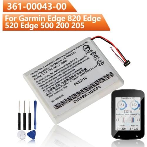 Original Replacement Battery 361-00043-00 For Garmin Edge 820 Edge 520 Edge 500 200 205 Edge820 GPS Cycling Computer Battery