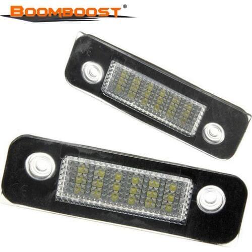 For Ford Fusion for Mondeo MK2 for Fiesta MK5 License Plate Light Lamp White Number 2pcs 12V SMD LED 12V
