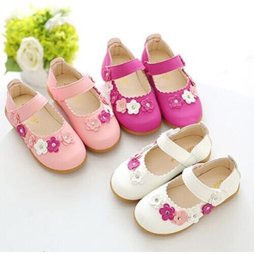 Baby Girl Shoes Kids Floral Princess Shoes Children Casual Shoes for Girls Soft Leather Spring Summer Toddler Sneakers CSH979