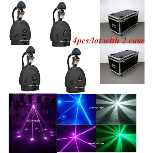 Flightcase )4pcs LED Stage effect 5r beam scanner 200W led beam moving head rgbw