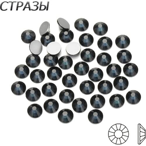 SS3-SS30 Montana Color rhinestone for Nail Art (288-1440pcs)/pack Flat back Non Hotfix Glue on Nail Art Rhinestones Boutique