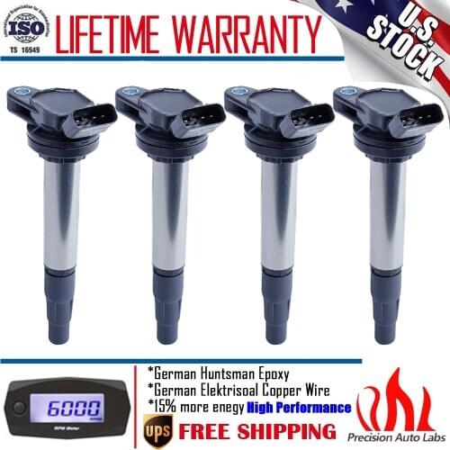 4 Pack Ignition Coil For 2009-2013 Toyota Matrix 2010-2015 COROLLA 1.8L L4 UF619