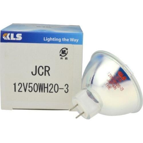 KLS JCR12V50WH20-3 JAPAN 12V50W halogen lamp 2000H,SMT AOI projector,GZ6.35 12V 50W fiber optic light source