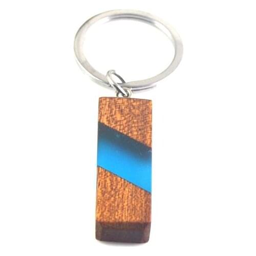 Natural wood resin multifunctional pendant, key ring 0102