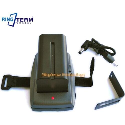 DC 12V Power Supply Kit for Lights Monitors BMCC BMPCC BMPC Camcorder include 1x NP-F750 Battery & 1x Mount Adapter Plate Holder