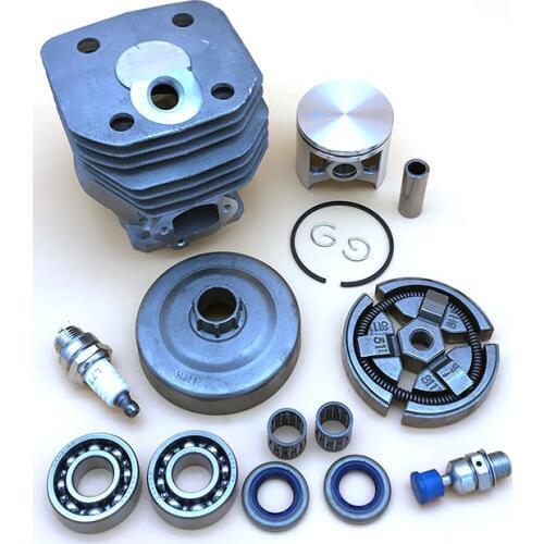 HUNDURE 48MM Cylinder Piston Clutch Crank Bearing Kit For Husqvarna 262 262XP 261 Saw Nikasil Chainsaw Spare Parts