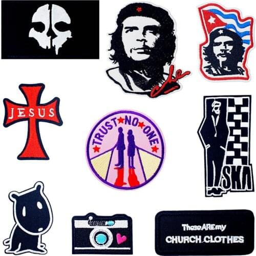 Red Crucifix Pink Press clothes stitch sew seam cloth textile ornament adornment decoration garnish of overcoat pants backpack