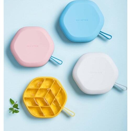 Creativity Ice Mold Ice Cream Kitchen Gadgets DIY Ice Maker With Lid Ice Tray Portable Silica Gel Ice Cube Mold Mould Home Tools