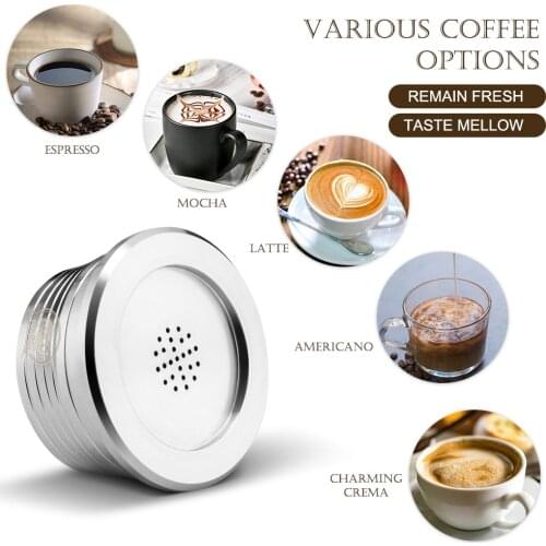 Reusable Stainless Steel Reusable Coffee Capsules Coffee Capsule Cup Filter Compatible with Delta Q