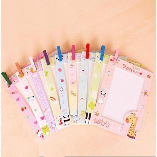 Fashion Cute cartoon animal family 6-inch photo frame hanging wall creative combination of quality photo wallpaper wall decor