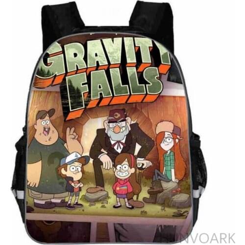 Hot Fashion Anime Gravity Falls Pringting Backpack For Teenagers Boys Girls School Bags Kids Student Backpacks 11/13/16 Inch