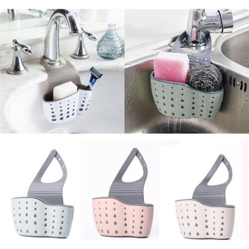 Mylb Sink Shelf Soap Sponge Drain Rack Bathroom Holder Kitchen Storage Suction Cup Kitchen Organizer Sink kitchen Accessories