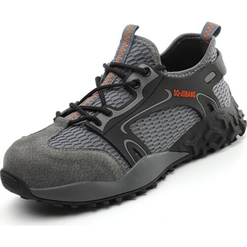 Indestructible Safety Shoes for Men Women Steel Toe Cap Trainers Boots Lightweight Breathable Puncture-Proof Work Sneakers