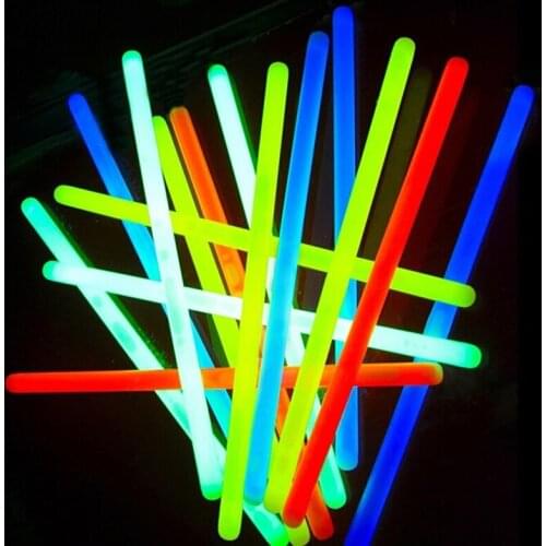 New 100Pcs/Lot Color Fluorescence Light Glow Stick Party Dancey Glow Sticks New Kids Light Up Toys Wedding Decoration