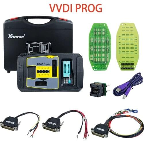 Original Xhorse VVDI PROG Programmer Auto Key Tool V5.0.0 For BMW ISN Read Function Plus PCF79XX Adapter OBD Car Diagnostic Tool