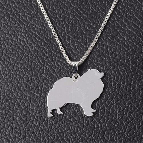 Hot simple Cute Puppy Pomeranian Pendant Women Necklace Trendy Gold/ Silver-plated fashion Gift Collars