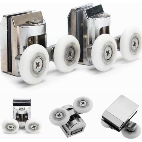 Pack Of 2Pcs 23mm Shower Door Rollers / Rollers / Wheels Twin Tops For Sliding Doors