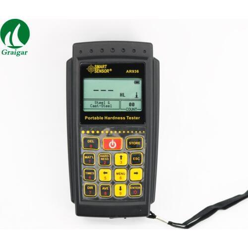 Smart Sensor AR936 Portable Hardness Tester with LCD Display Hardness HL.HB.HRC.HRA.HV.HS