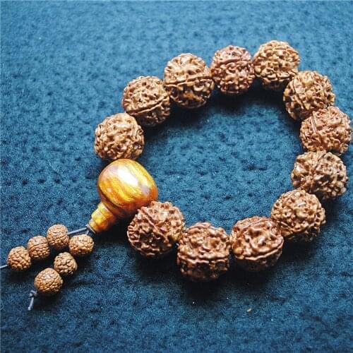1PC Strong Mens Bracelets Nature Bodhi Seed Material Round Shape Size 20MM For Party Wearring New Gifts Natural Materials