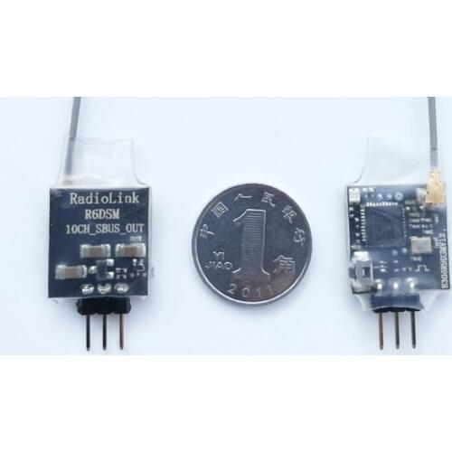 Radiolink R6DSM 2.4G 10 channels Receiver DSSS FHSS Spread Spectrum for Transmitters AT9 AT9S AT10 AT10II
