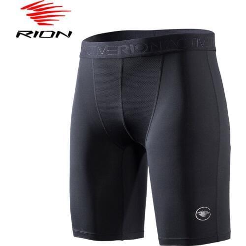 RION Running Shorts Men Compression Underwear Mens Sports Shorts Gym Fitness Workout Shorts Tights Quick Dry Sportswear Shorts