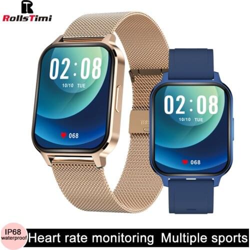 Rollstimi new smart watch mens full touch fitness tracker IP678 waterproof ladies sports smart bracelet for Xiaomi Android IOS